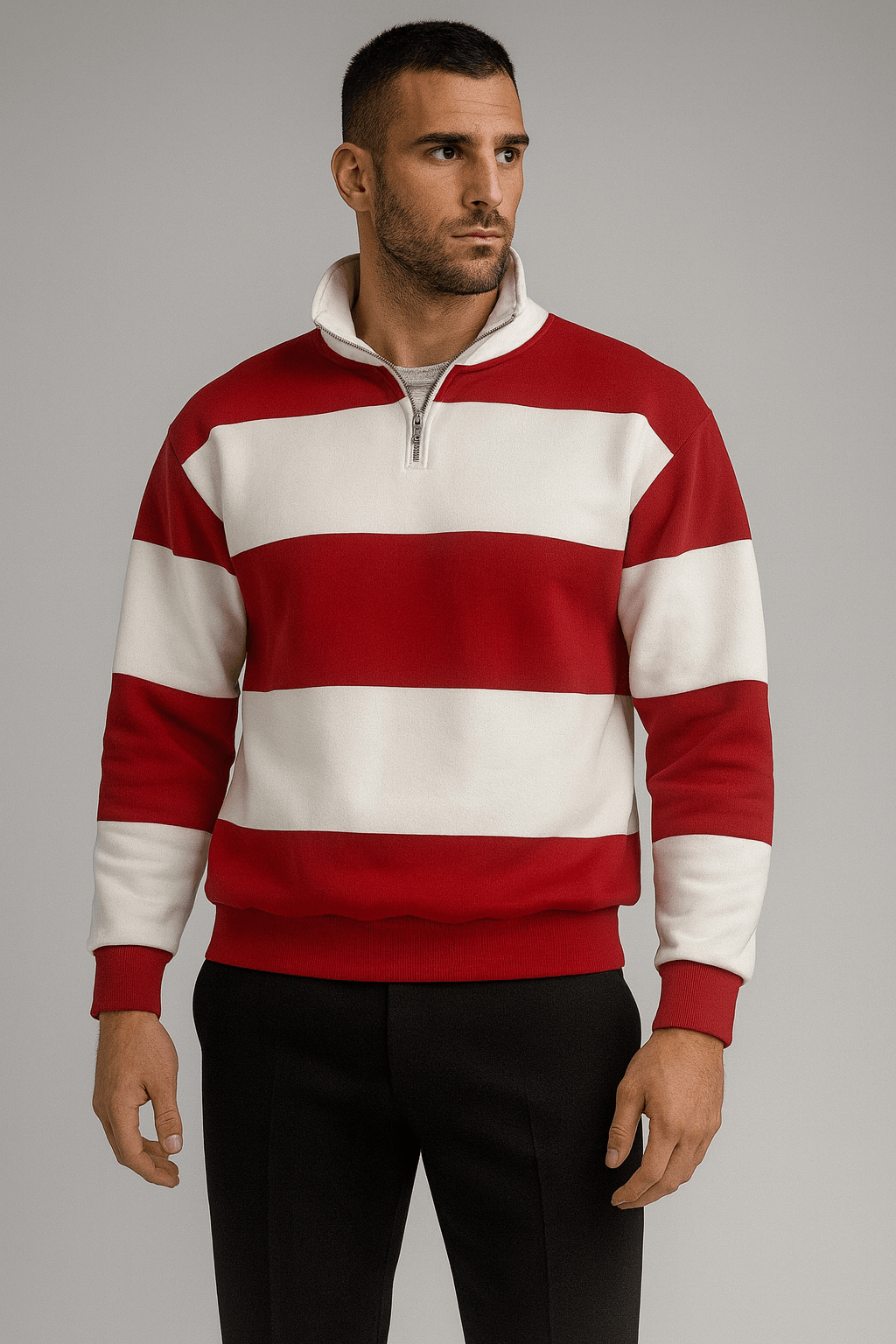Kalın Çizgili Marin Sweatshirt M3641