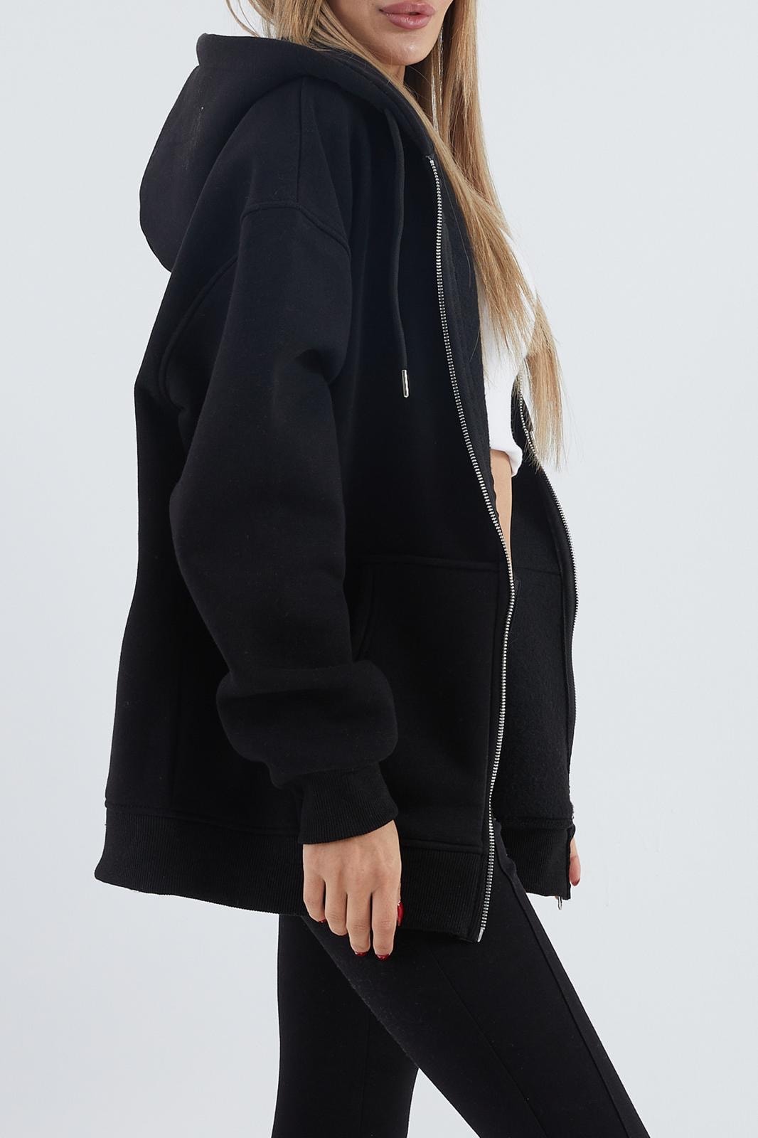 İçi Polarlı Kalın Sweatshirt ZN4545