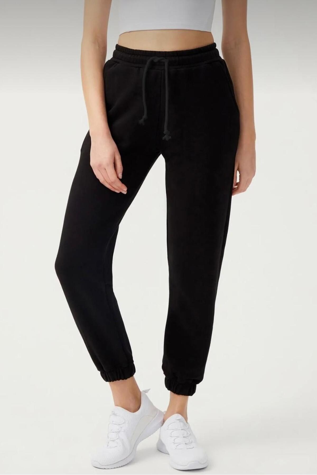 Soft Touch Penye Jogger TS9926 - siyah