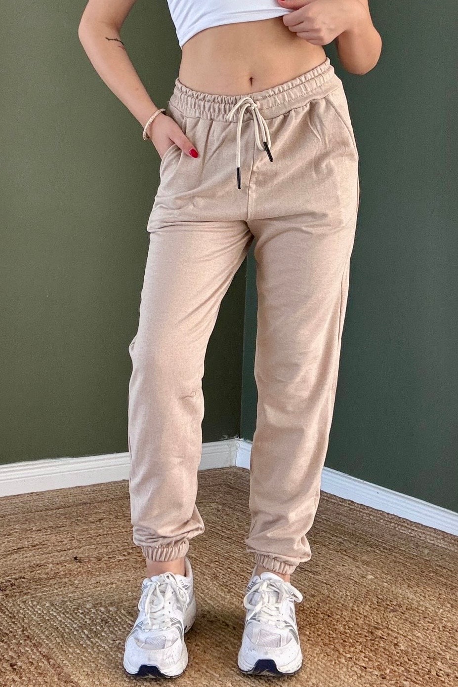 Jogger Eşofman Altı G5699 - bej