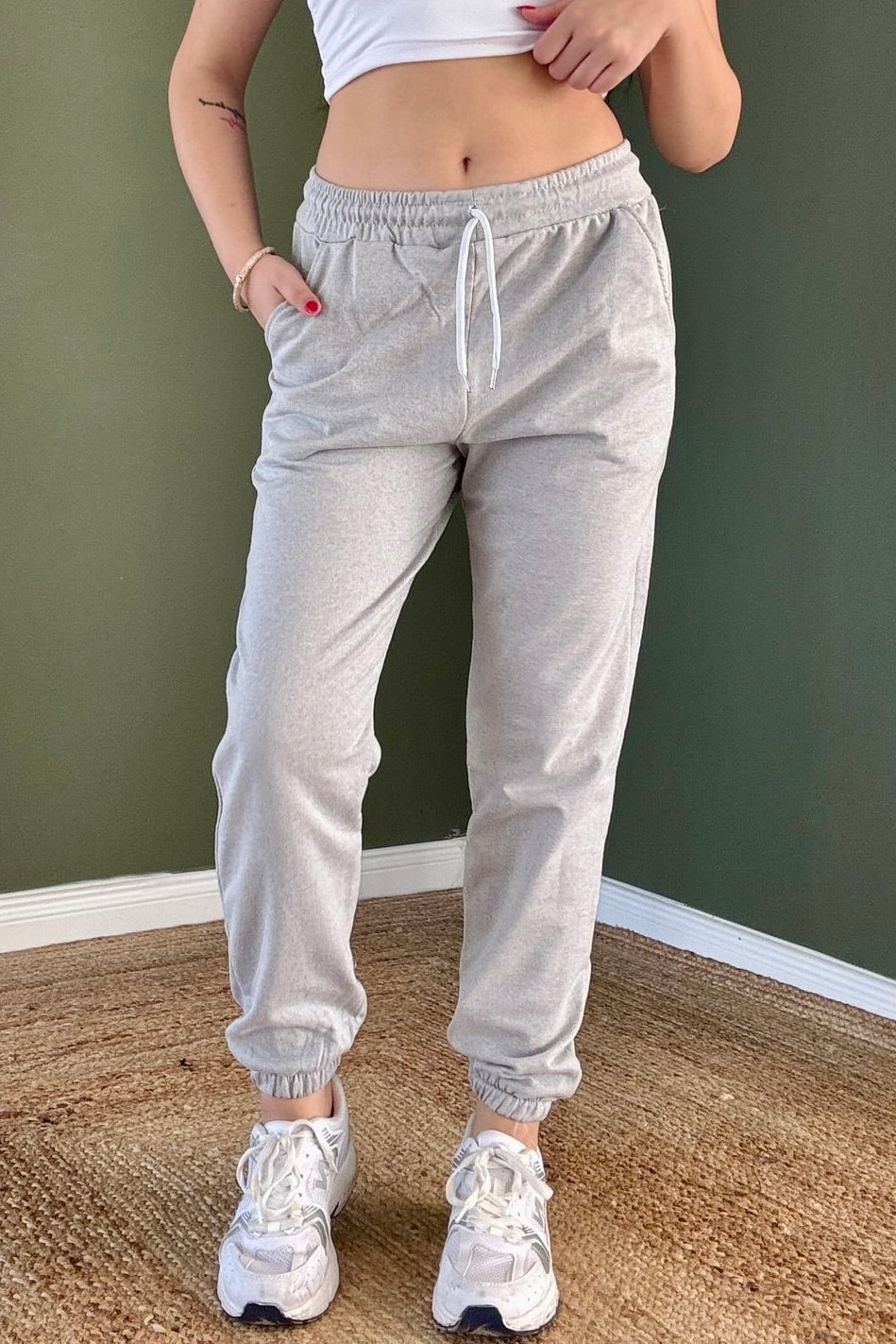 Jogger Eşofman Altı G5699 - gri