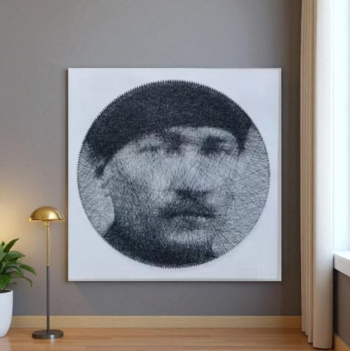 Atatürk Görselli String Art ile Yapılmış Muazzam Tablolar