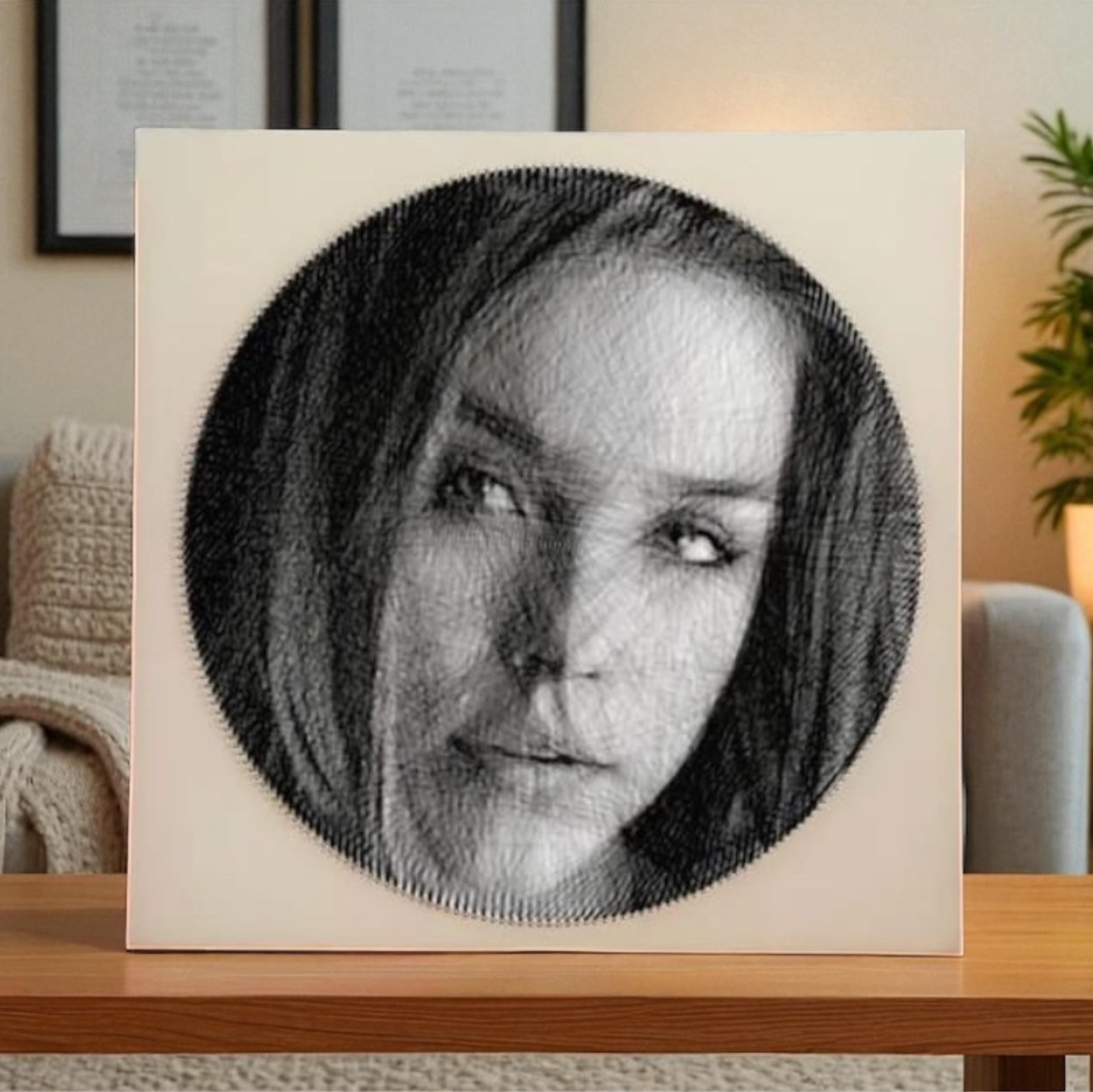 Sevdikleriniz İçin String Art ile Yapılmış Kişiye Özel Muazzam Tablolar