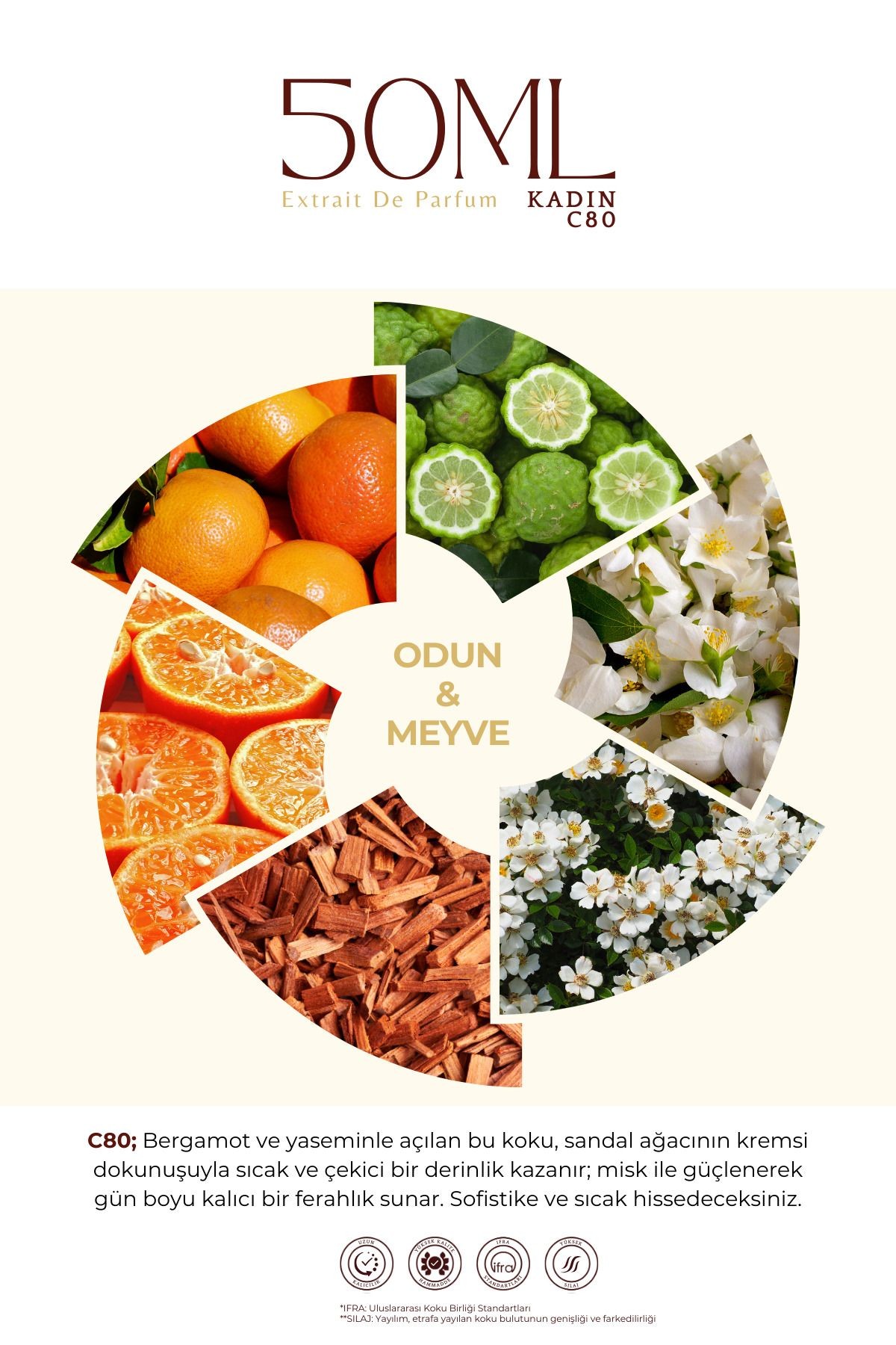 C-80 Kadın 50 ml EDP Parfüm
