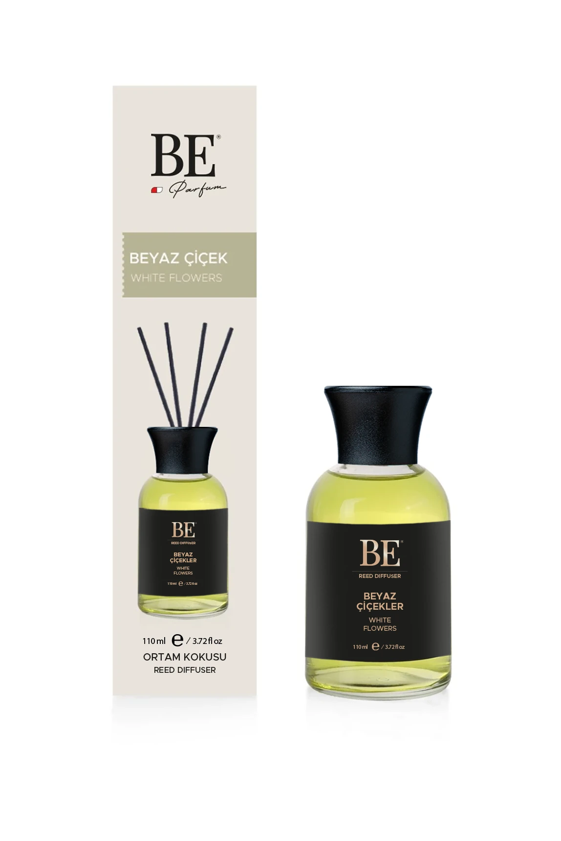 Beyaz Çiçekler Bambu Çubuklu Oda Kokusu 110 ml