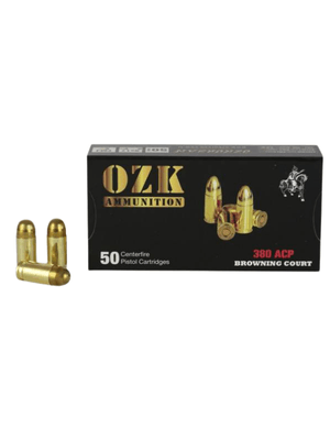 Yerli Mermi - ÖZKURSAN 9X17 MM (380 AUTO FMJ-100 GRN ) TABANCA FİŞEĞİ