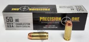 İthal Mermiler - 50 AE PRECISION1 (FMJ-300 GRN) TABANCA FİŞEĞİ