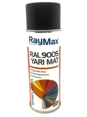 RAYMAX RAL9005 YARI MAT SİYAH SPREY BOYA