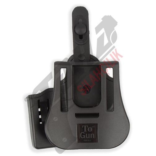 To Gun Holster Sarsılmaz SAR9 Tabanca Kılıfı Seviye 2 Önü Şarjörlüklü Siyah