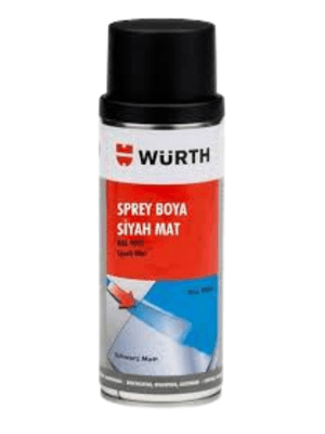 WÜRTH RAL9005 YARI MAT  SİYAH SPREY BOYA