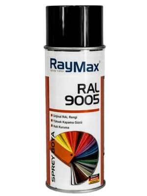 RAYMAX RAL9005 PARLAK  SİYAH SPREY BOYA