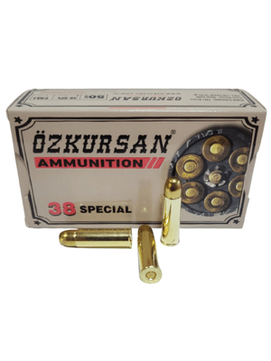 Yerli Mermi - ÖZKURSAN 38 SPECİAL (FMJ-158 GRN) TABANCA FİŞEĞİ