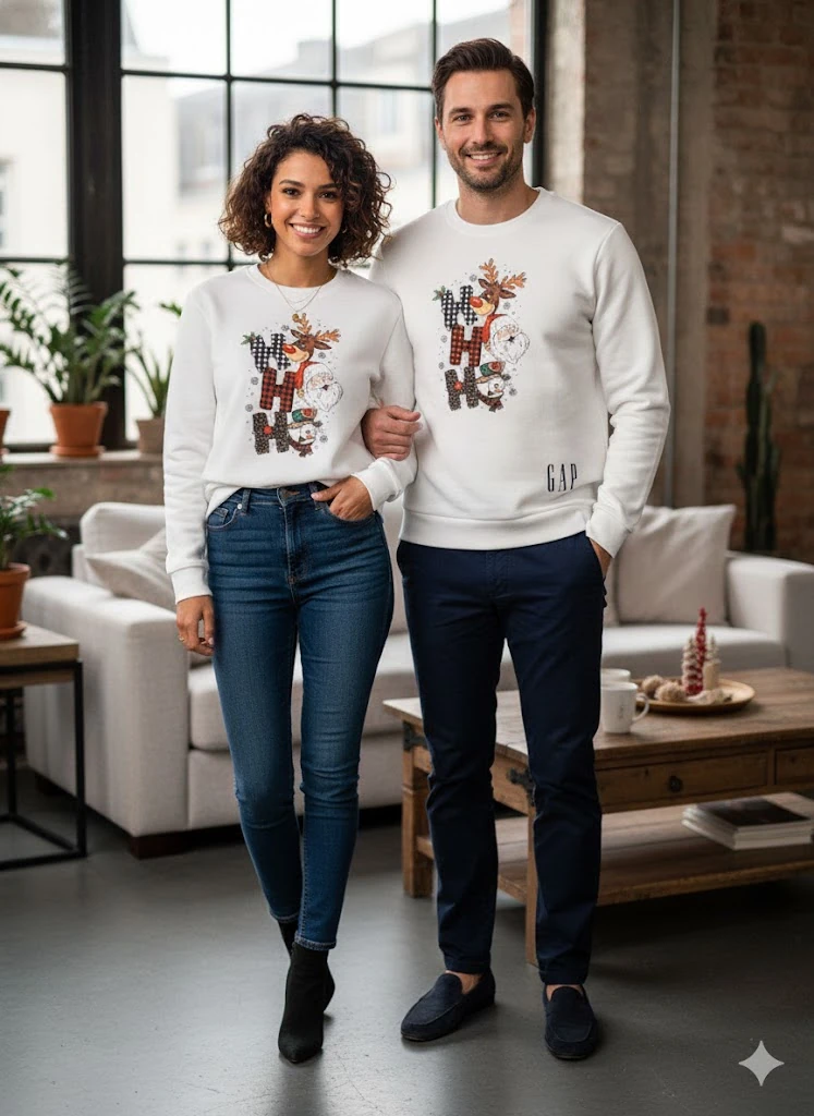 KIŞLIK ŞARDONLU YETİŞKİN SWEATSHIRT