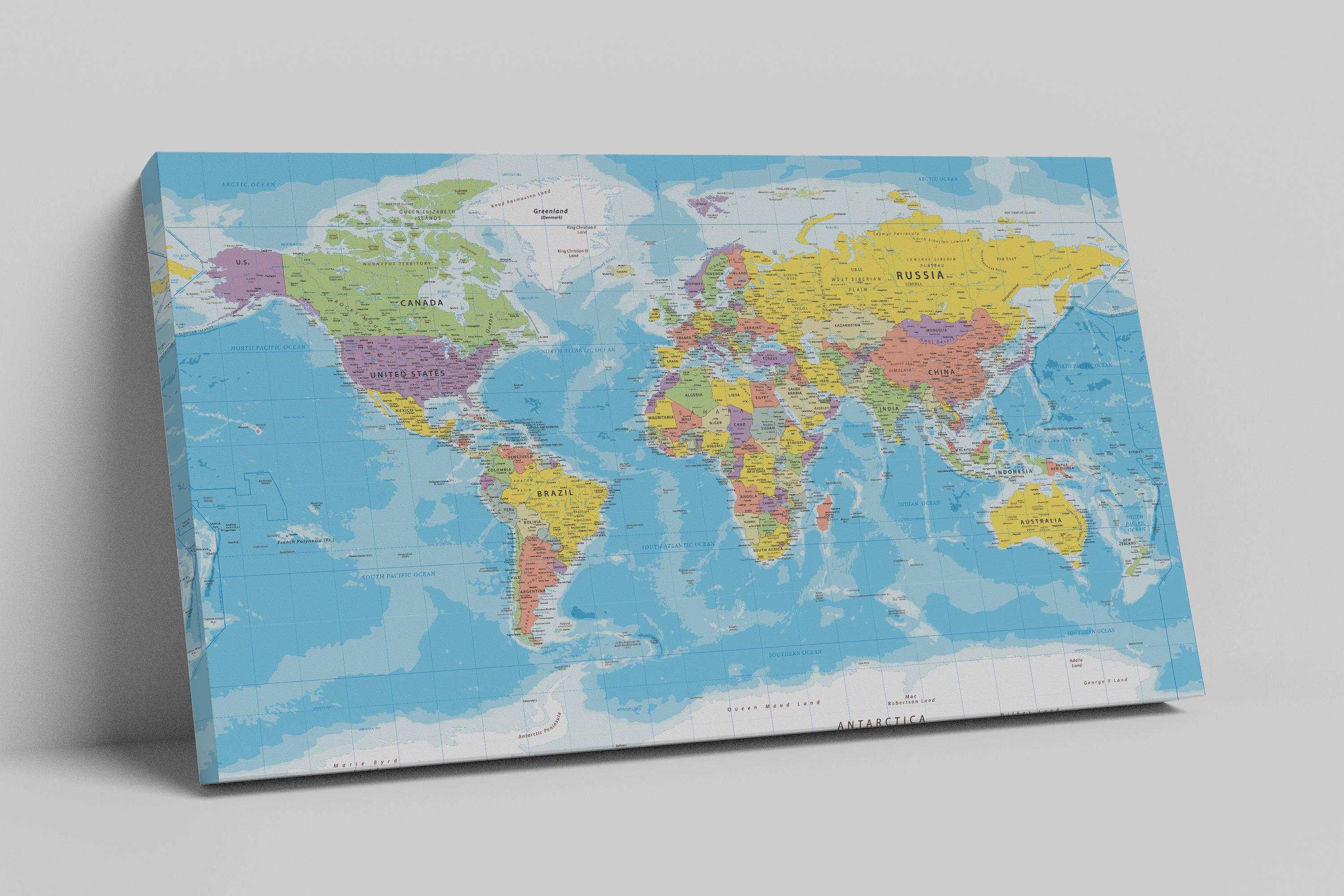 239 - Renkli Dünya Haritası