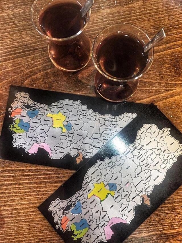 309 Gez-Kazı Türkiye Haritası - Kazınabilir Harita