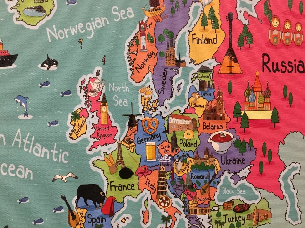 204 - Europe Map Illustration