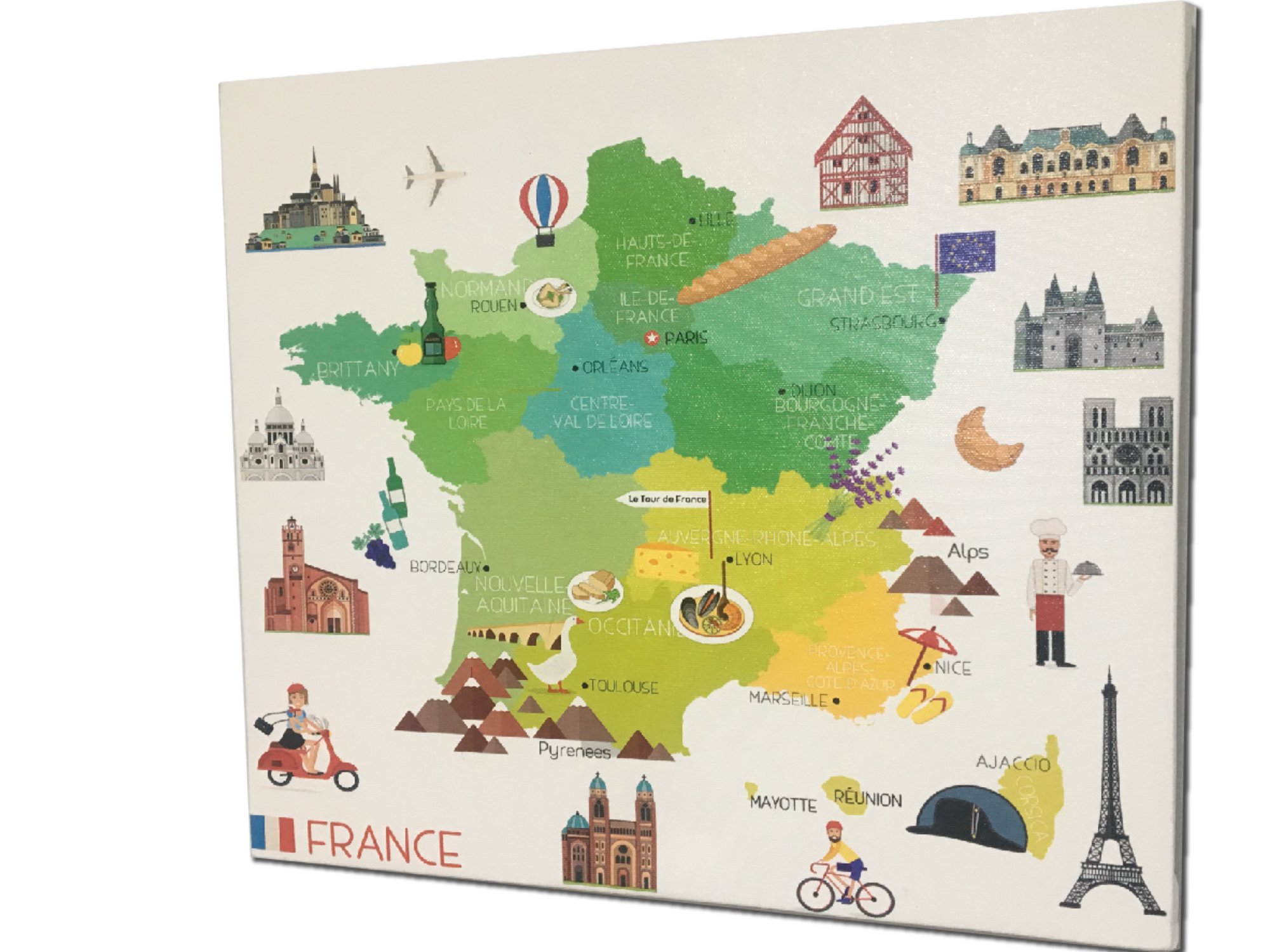 225 - France Map Illustration