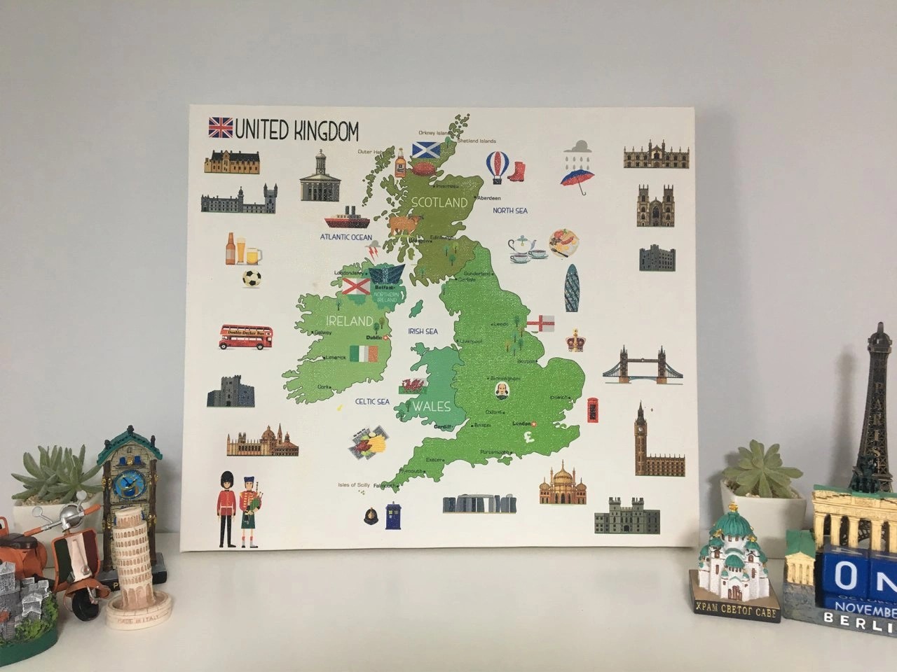 221 - United Kingdom Map Illustration