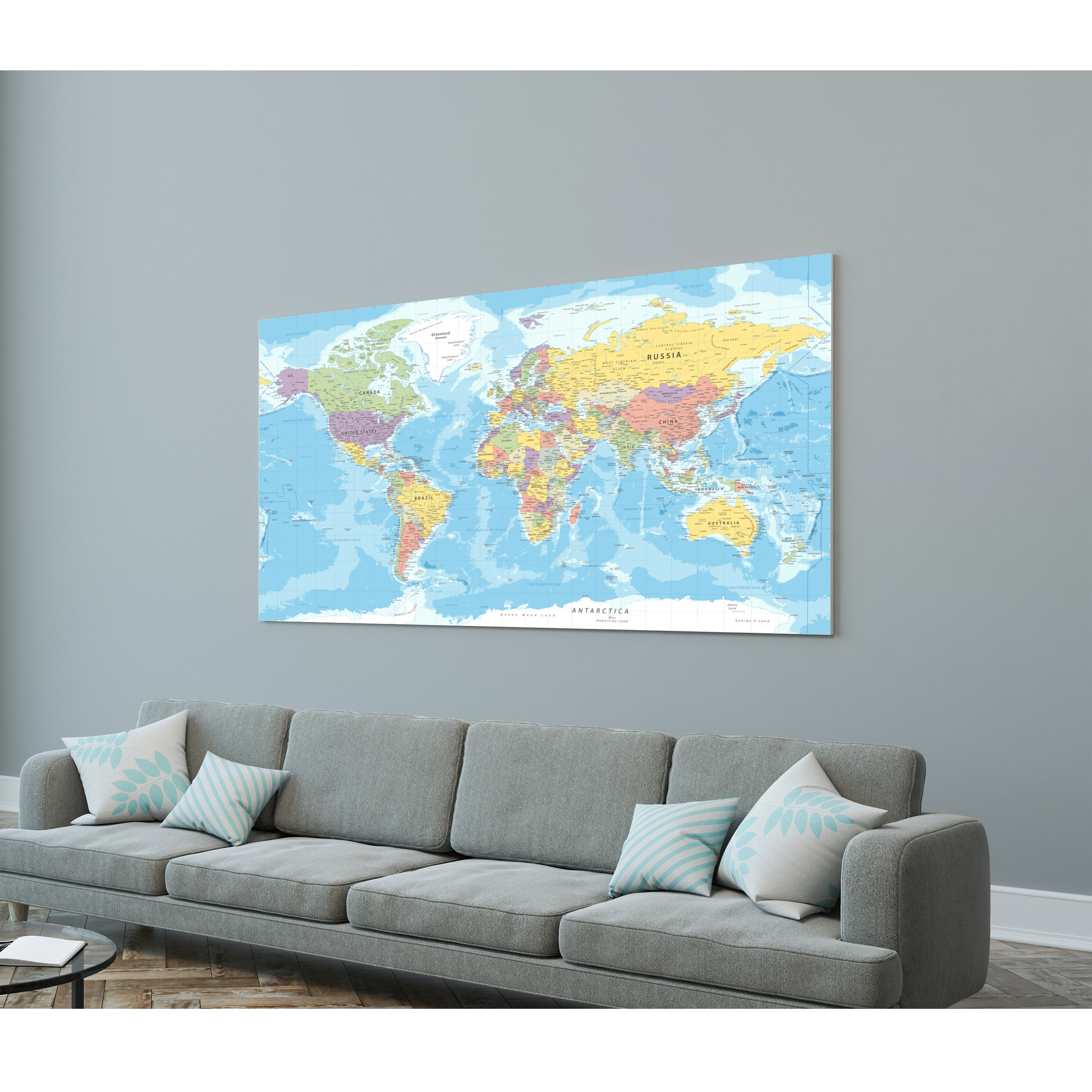 239 - Renkli Dünya Haritası