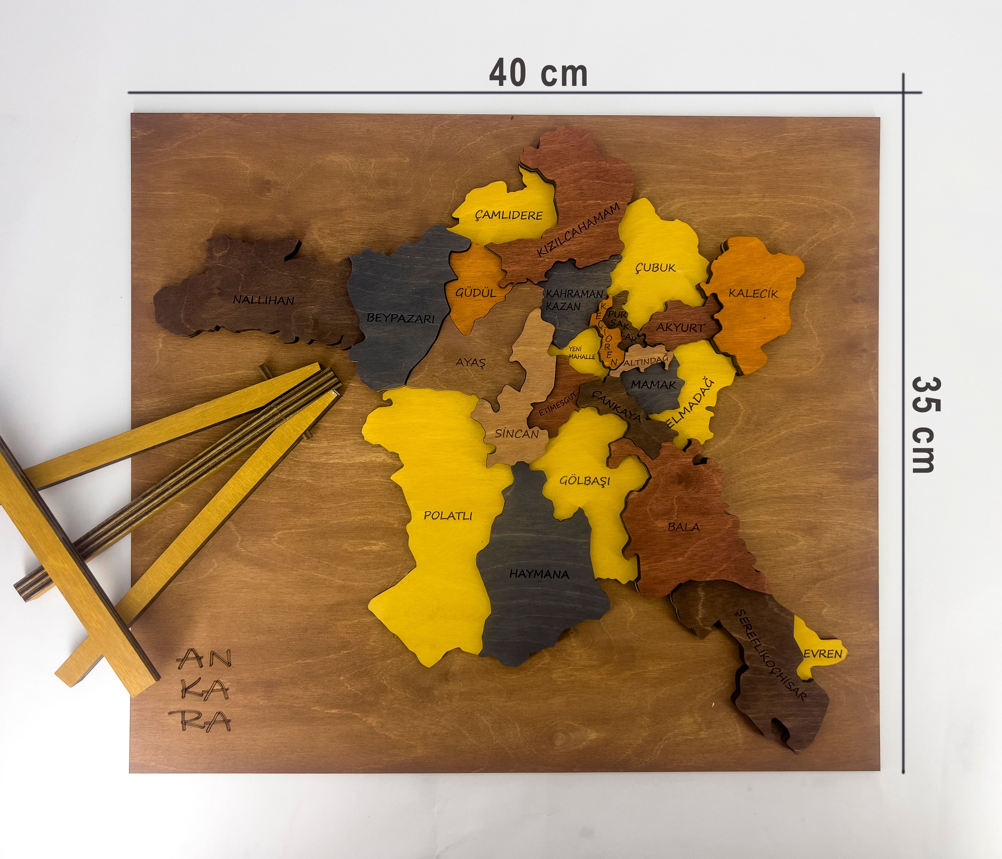 711 - Wooden Ankara Map