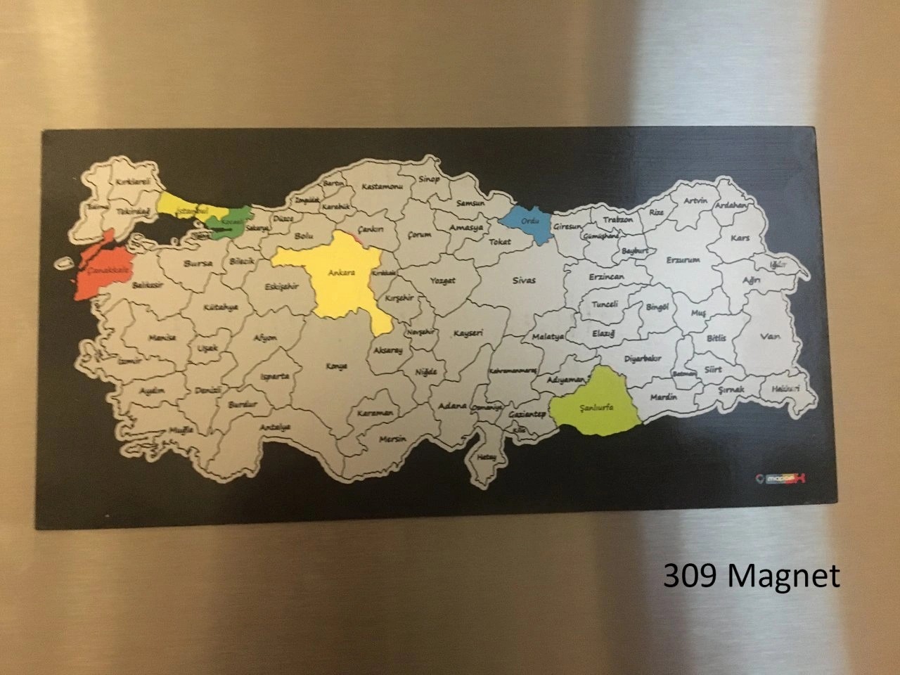 309 Gez-Kazı Türkiye Haritası - Kazınabilir Harita