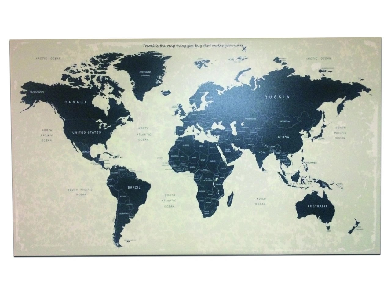220 - Siyah Dünya Haritası