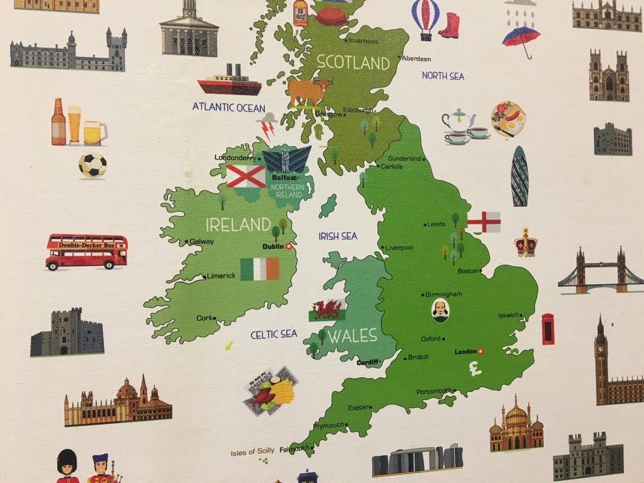 221 - United Kingdom Map Illustration