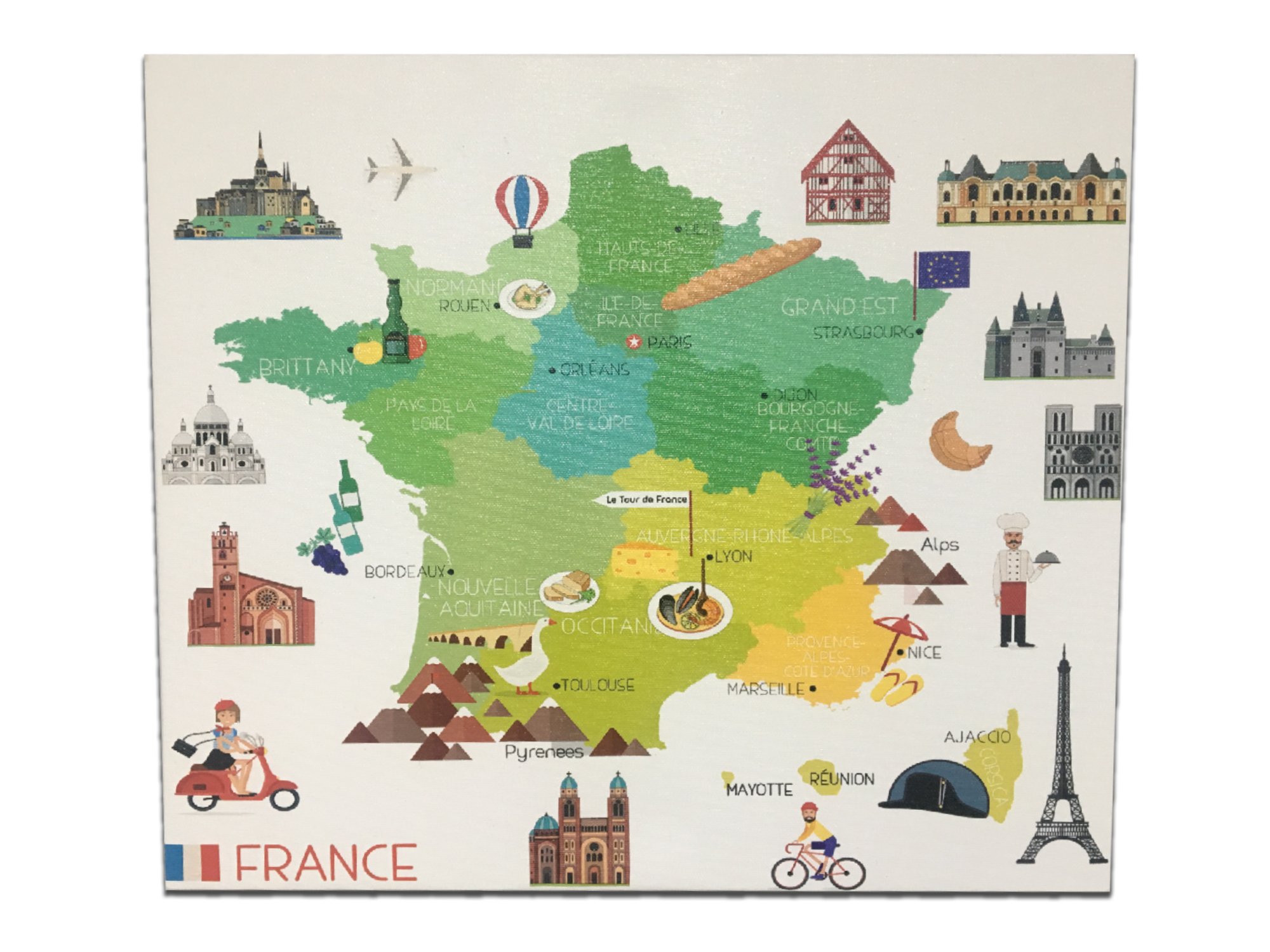 225 - France Map Illustration