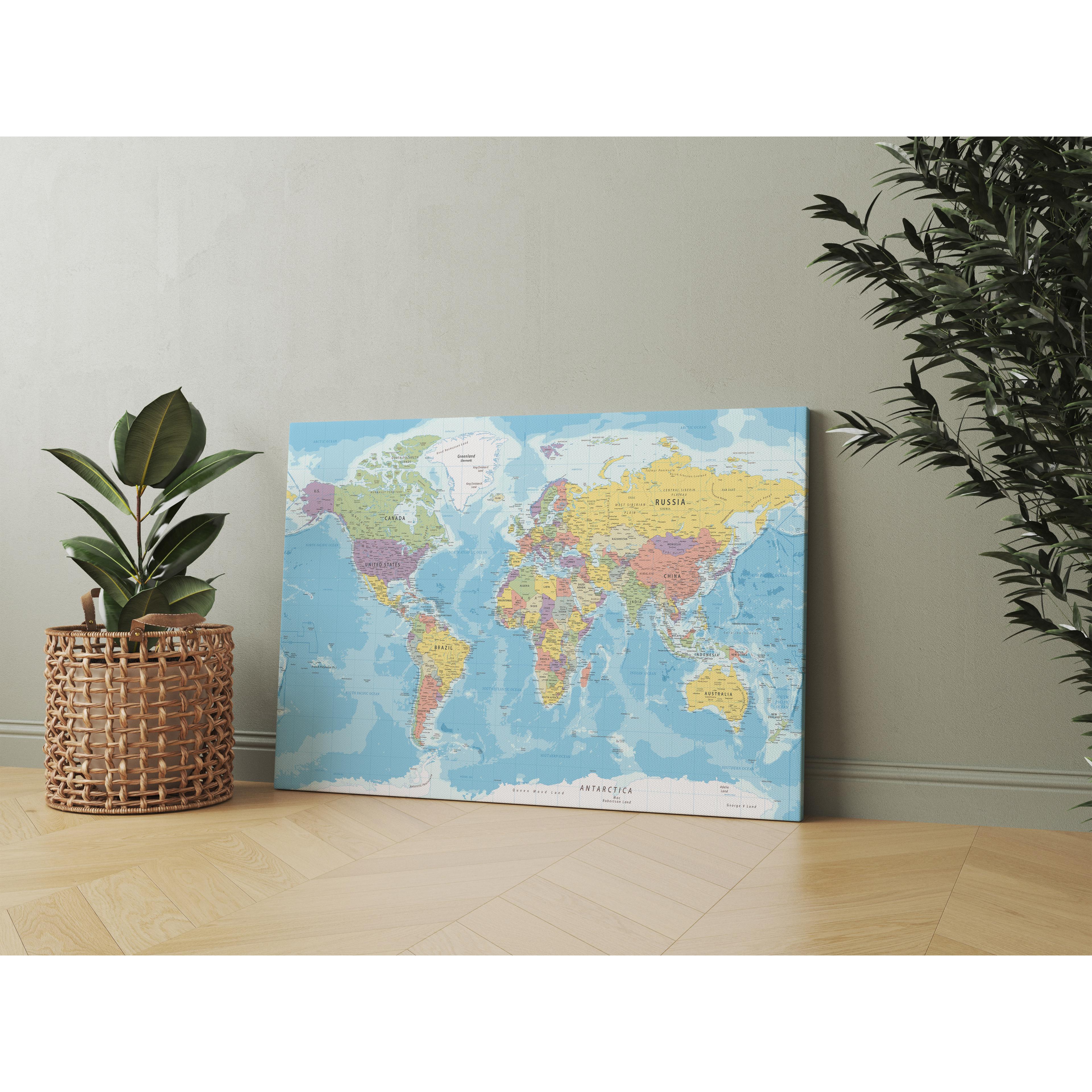 229 - Colorful World Map 