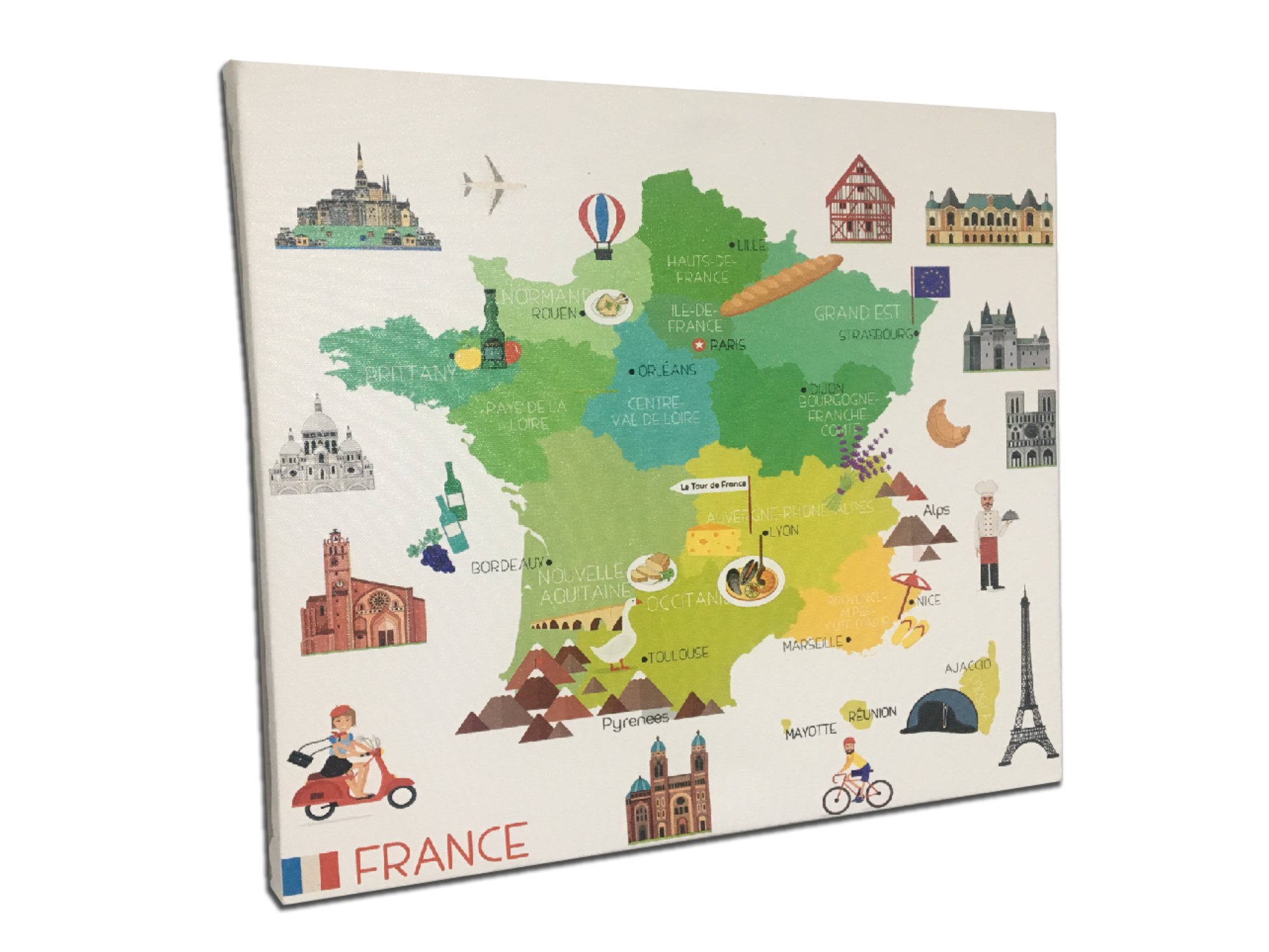 225 - France Map Illustration