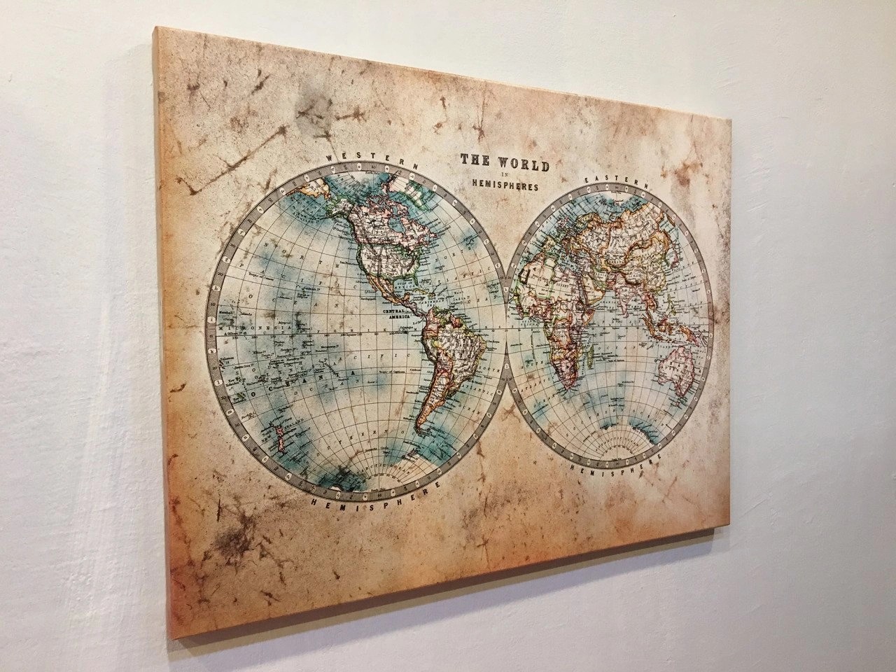 210 - Retro Dünya Haritası