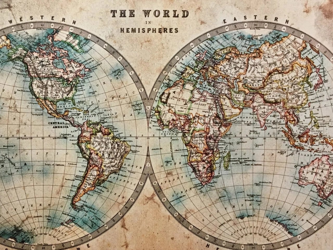 210 - Retro World Map