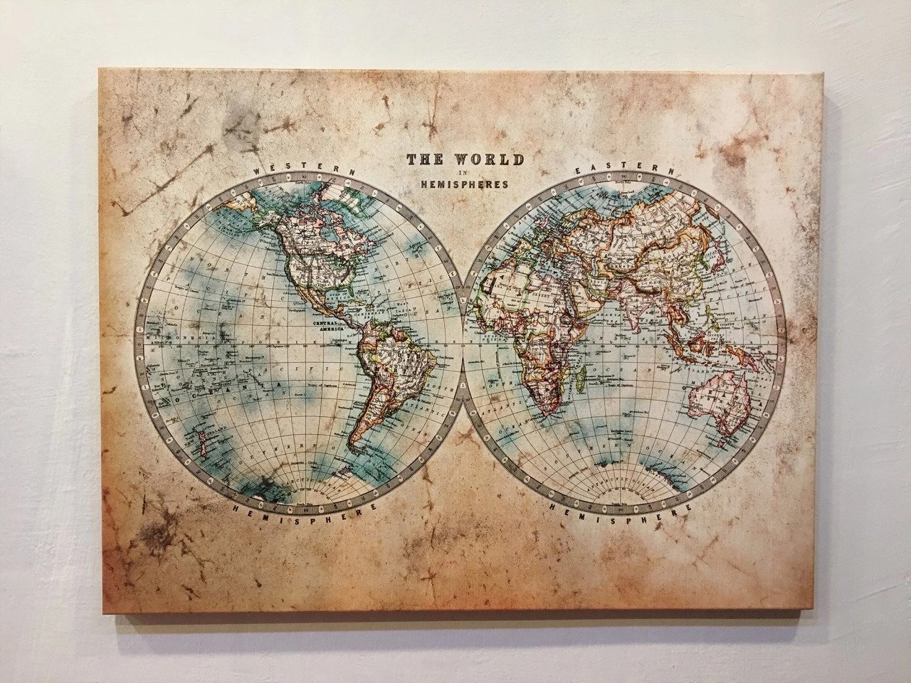 210 - Retro Dünya Haritası