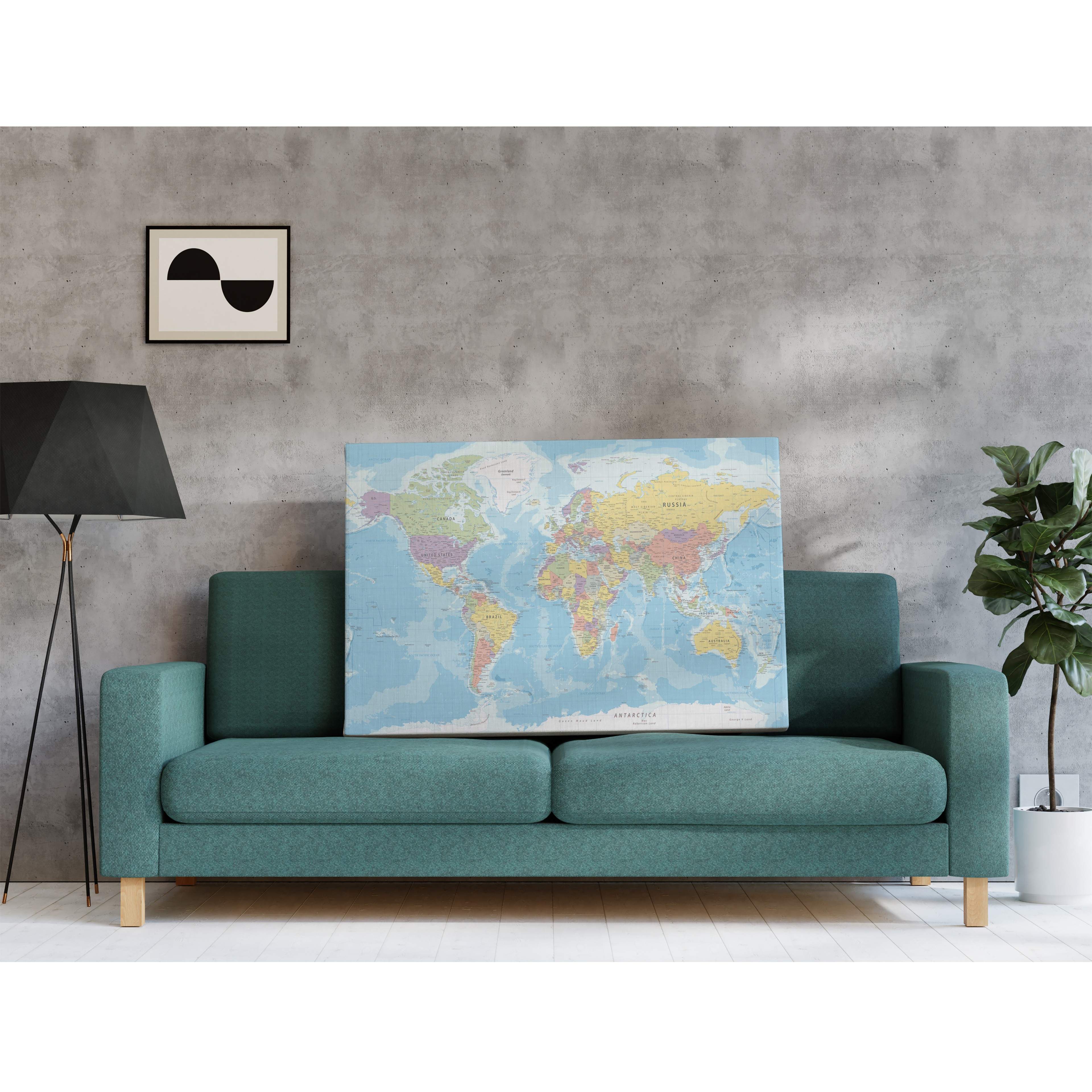 229 - Colorful World Map 