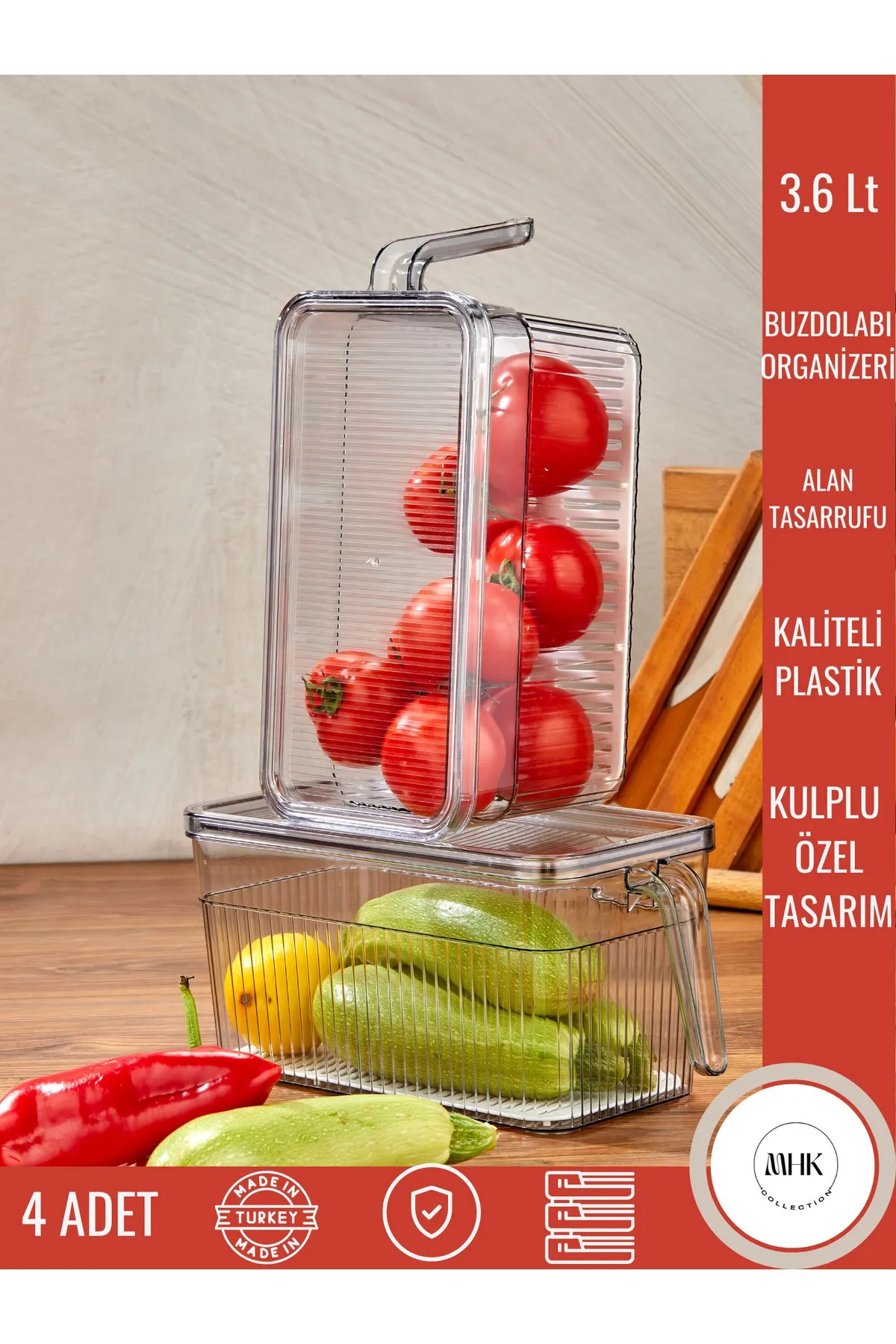 Kulplu Erzak Kabı 3,60L 