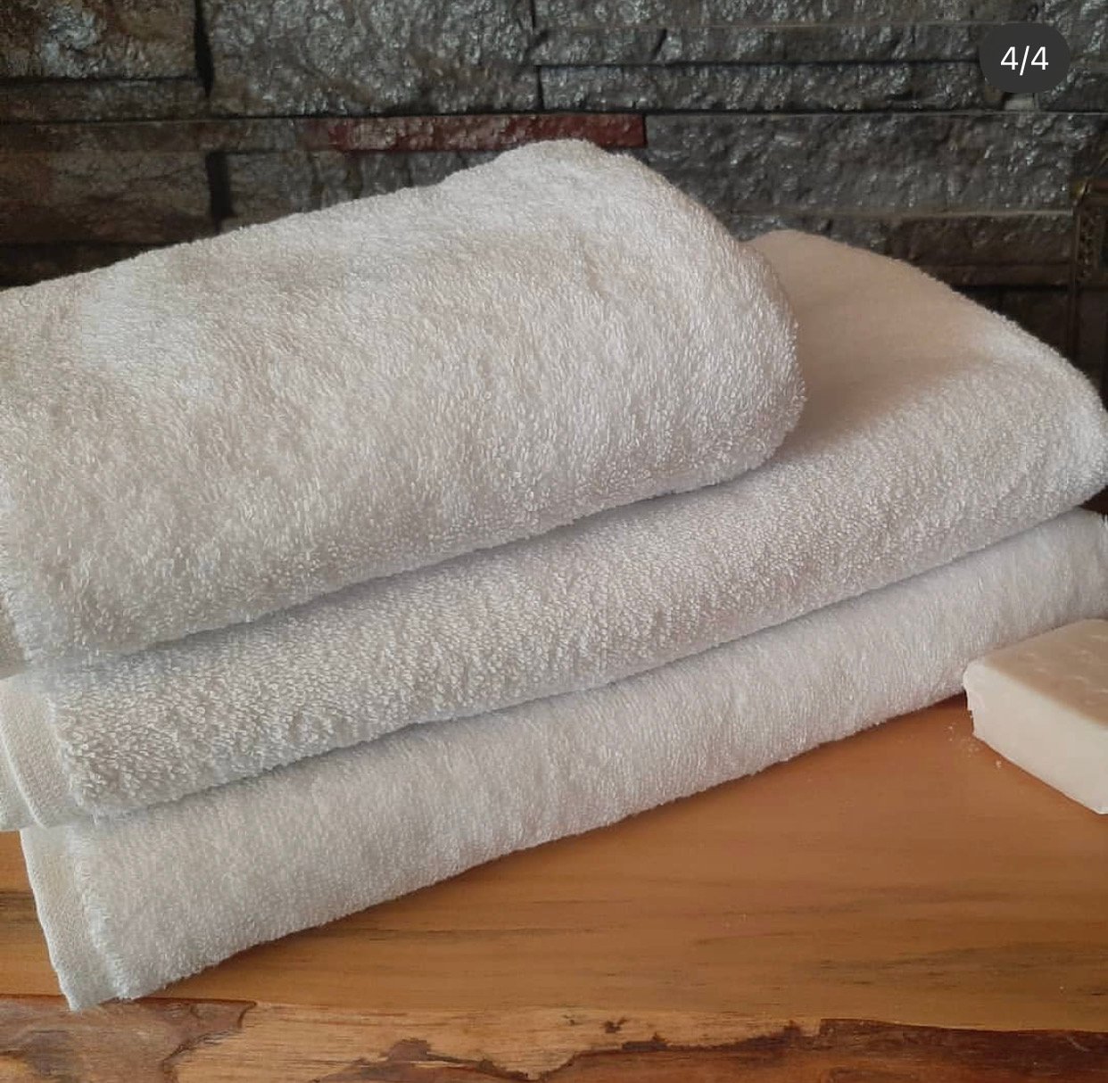 Banyo Havlusu Beyaz 90x150 cm 650 gr
