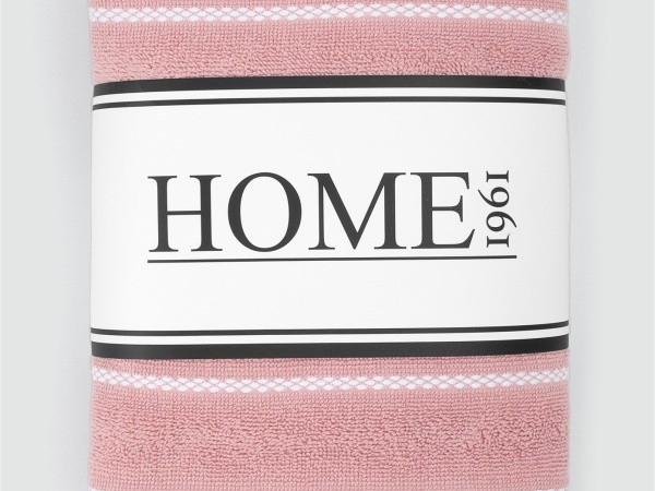 HOME 1961 %100 Pamuk 50x90 Havlu 2Lİ SET Çizgili ve Düz Renkli Jakarlı (Hayden)