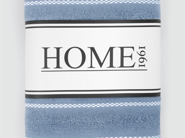 HOME 1961 %100 Pamuk 50x90 Havlu 2Lİ SET Çizgili ve Düz Renkli Jakarlı (Hayden)