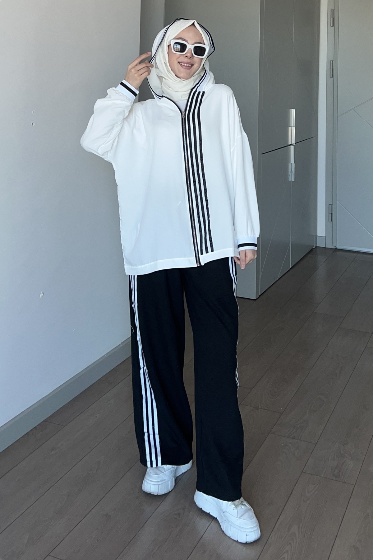 Didas Çizgili Eşofman Takımı SK-8418