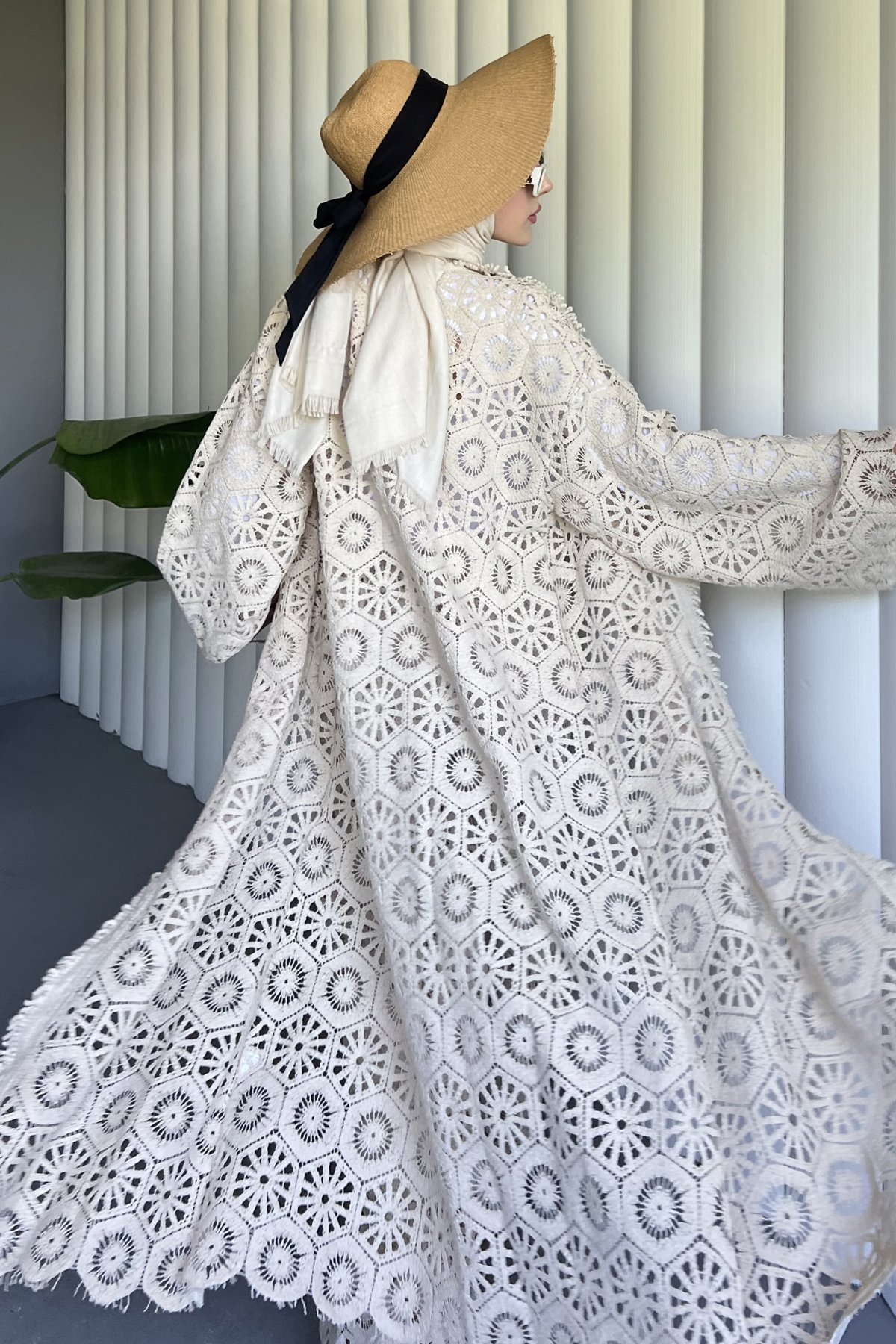 Asena Full Dantel Kimono Takım DMR-8521