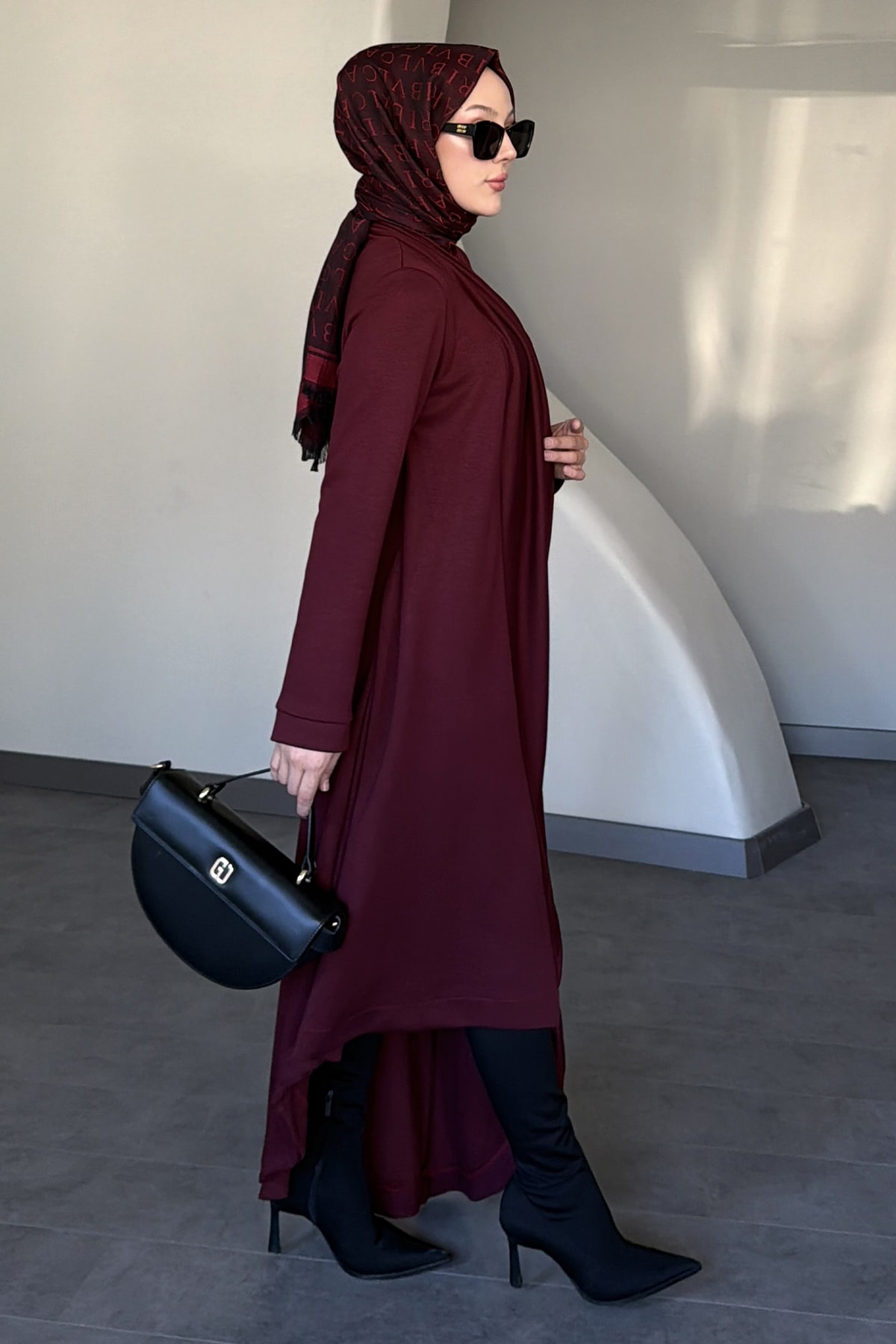 Winoa Asimetrik Modal Elbise SK-8623