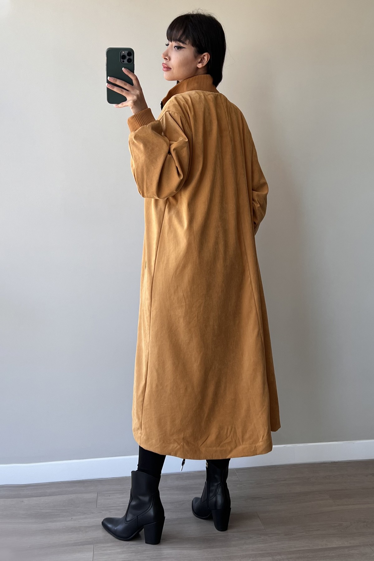 Trend Fashion Astarlı Trençkot SK-8342