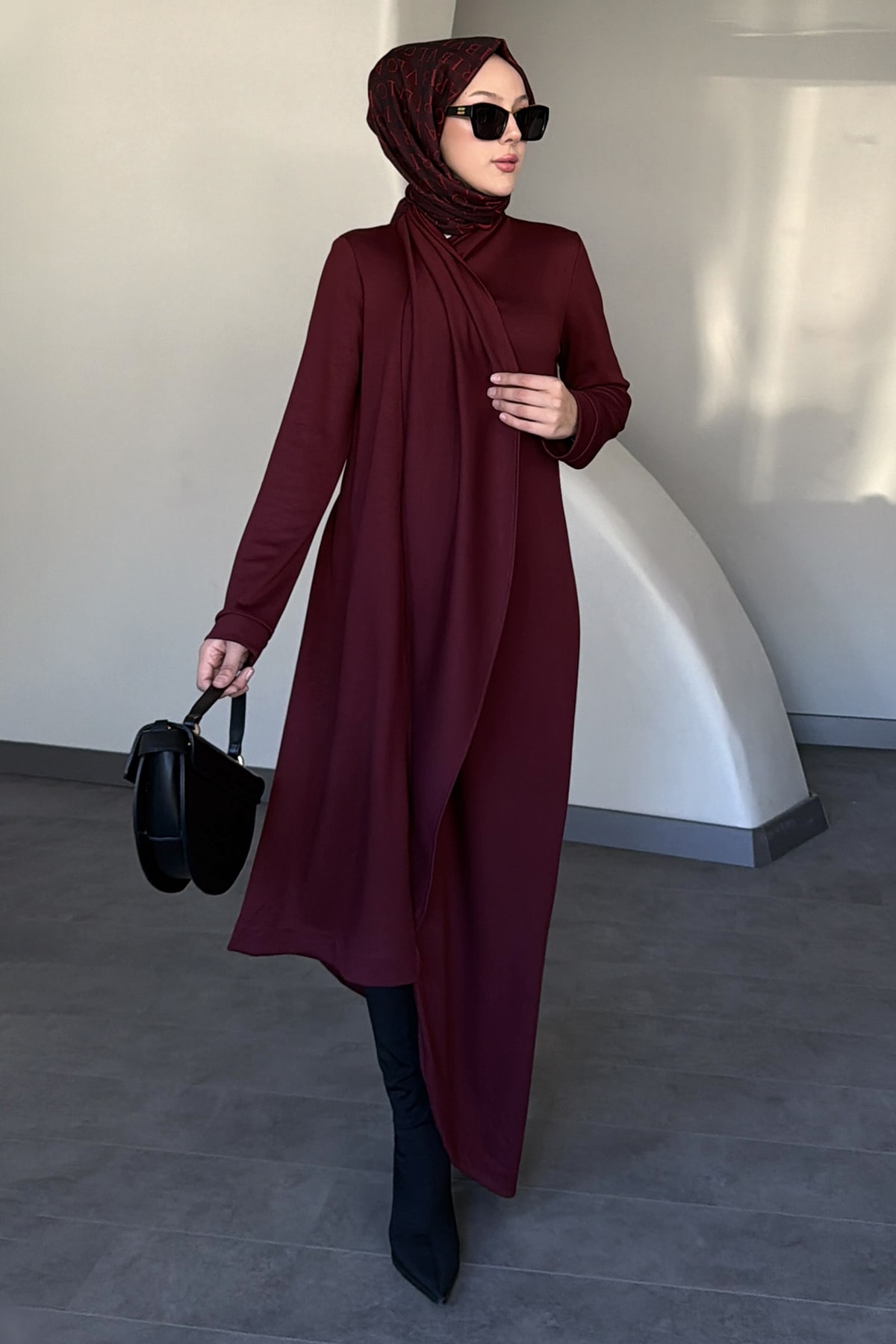 Winoa Asimetrik Modal Elbise SK-8623