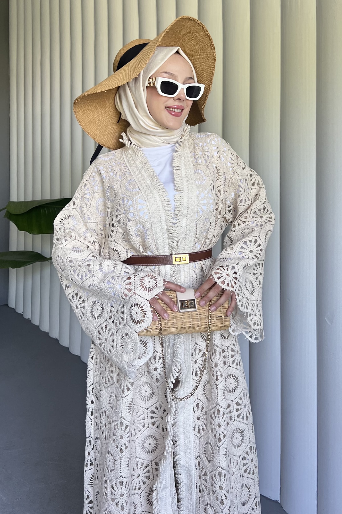 Asena Full Dantel Kimono Takım DMR-8521