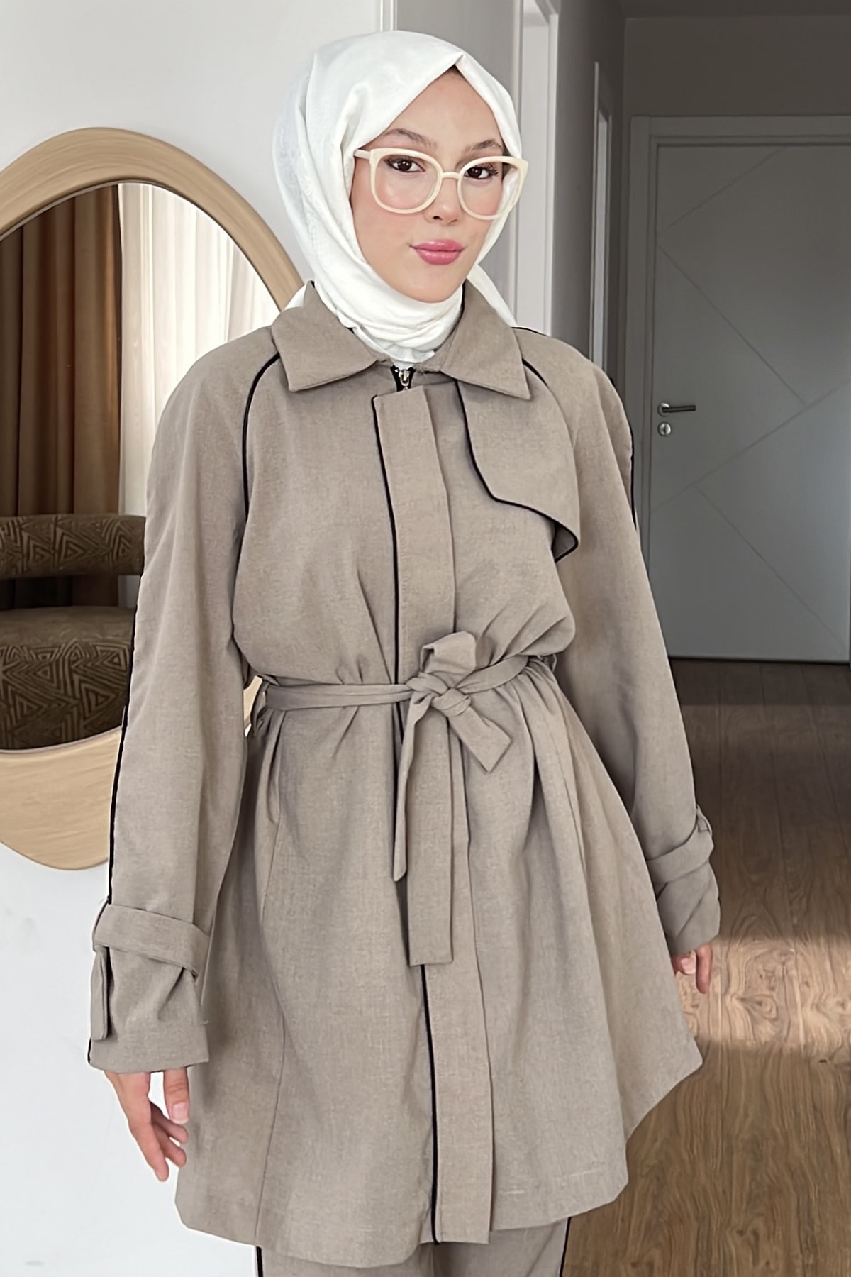 Freya Gizli Fermuarlı Krep Takım SK-8599