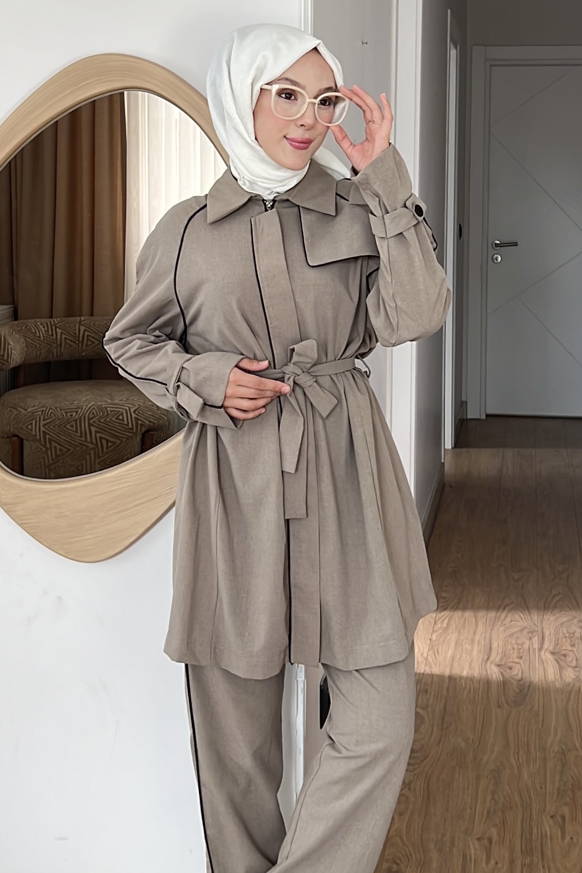 Freya Gizli Fermuarlı Krep Takım SK-8599