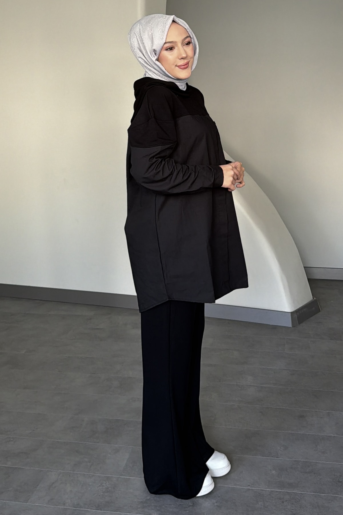Cassandra Taş İşlemeli Kapüşonlu İkili Takım SK-8620