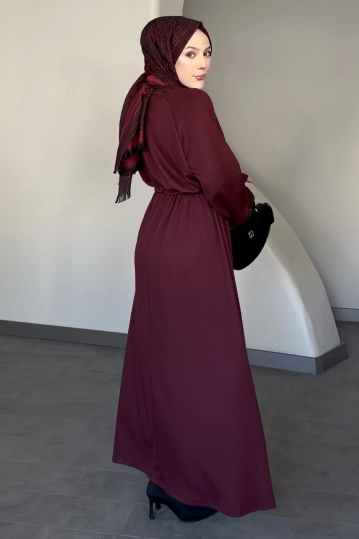 Lavinia Bel Büzgülü Elbise SK-8622