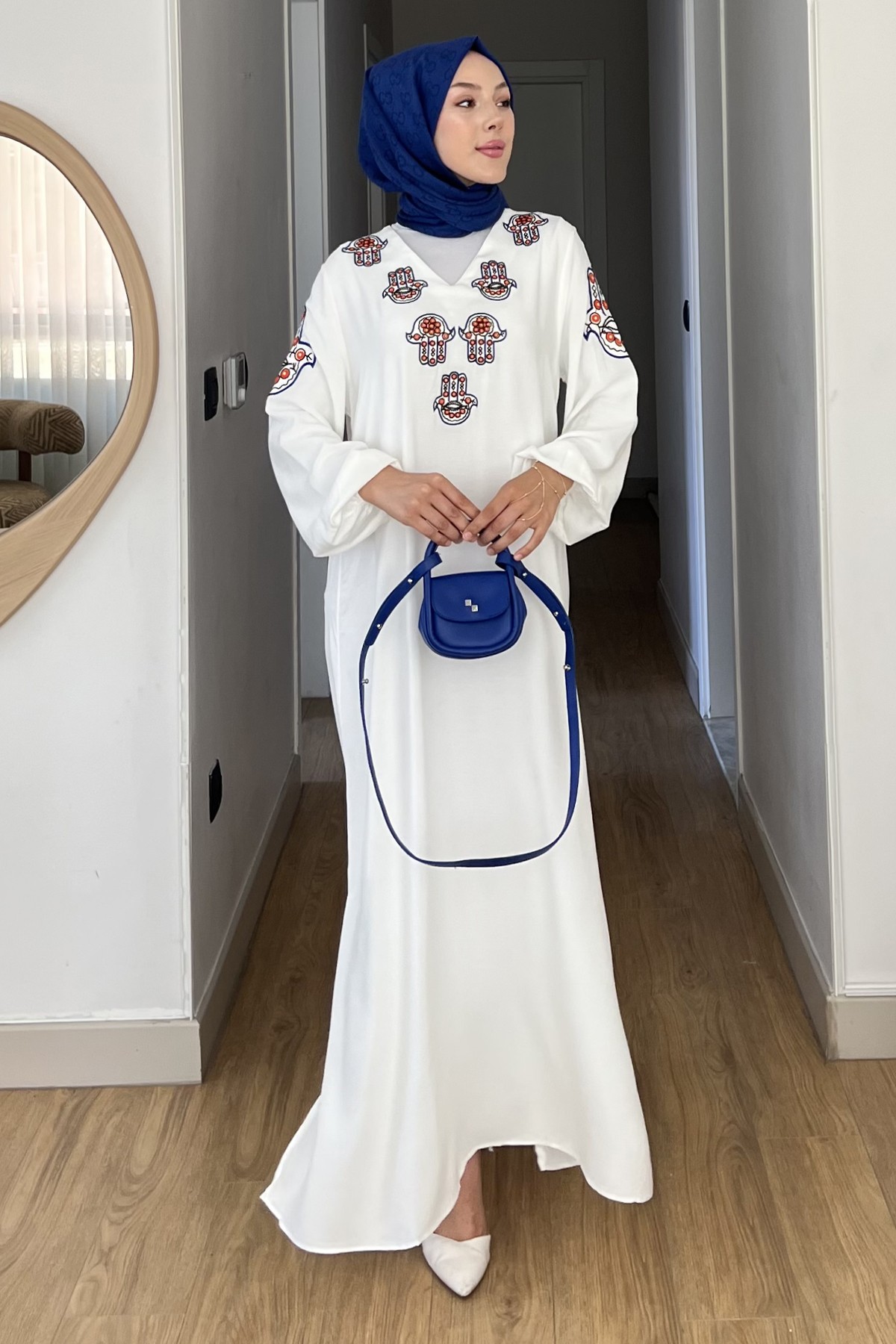 El Nakışlı Otantik Elbise SK-8547