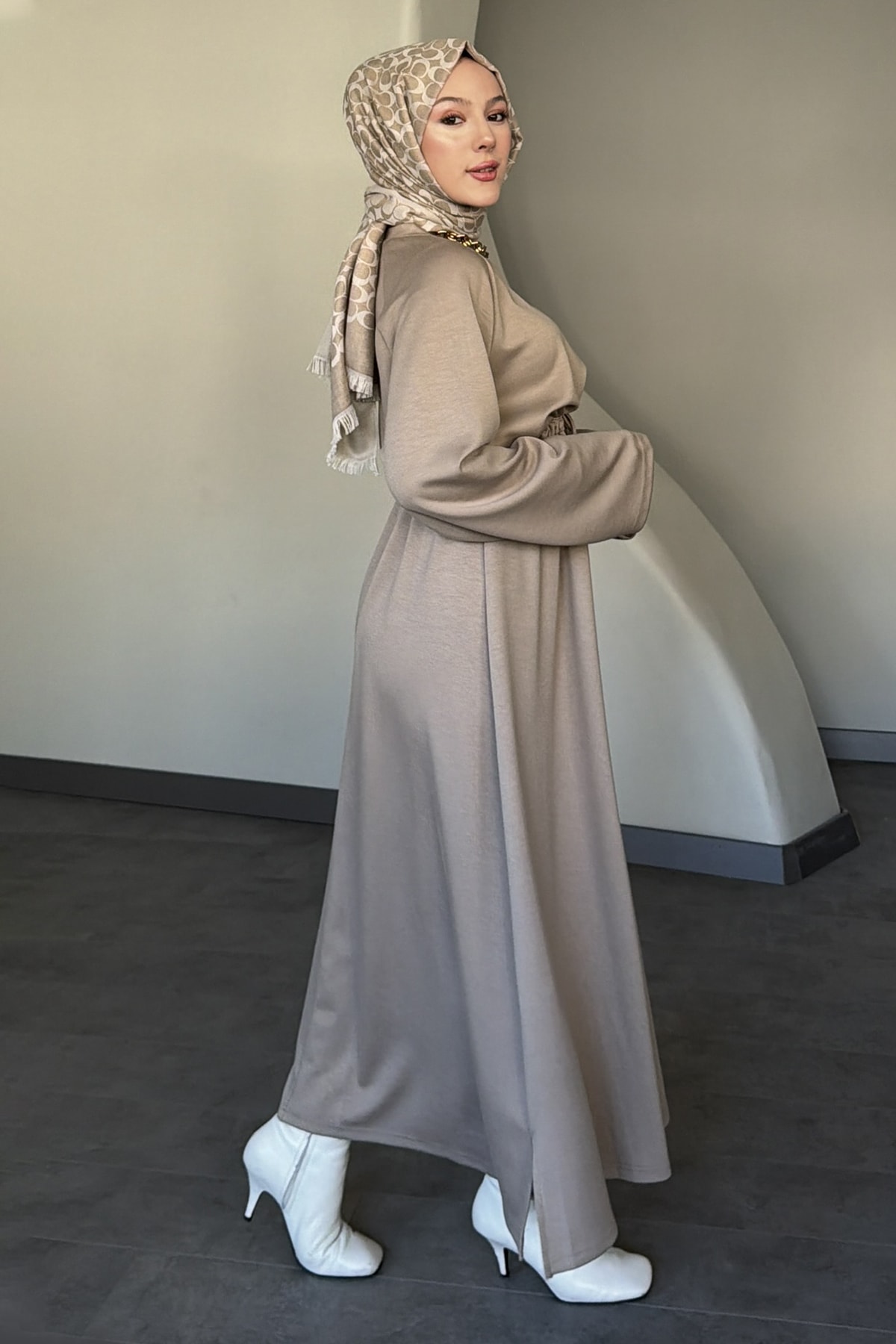 Lavinia Bel Büzgülü Elbise SK-8622